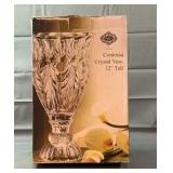 12" Contessa Crystal Vase Unopened 12" Contessa Crystal Vase Unopened