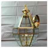 18" Brass & Glass Chandelier 18" Brass & Glass Chandelier