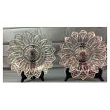 Iridescent Glass 10" Bowl & 12" Plate Iridescent Glass 10" Bowl & 12" Plate