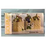Home Accents Hand Painted Canister Set Home Accents Hand Painted Canister Set