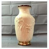 11" Designer Vase W/ Golden Accents 11" Designer Vase W/ Golden Accents