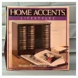 Home Accents Wooden Photo Storage Cabinet