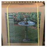 Terrace Accents Bird Bath Fountain unopened Terrace Accents Bird Bath Fountain unopened