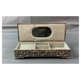 1992 Godinger Silver Jewelry Box 9"