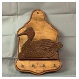 12" Wooden Duck Mail & Key Holder 12" Wooden Duck Mail & Key Holder