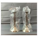 Handmade Silver plates Candlesticks unopened