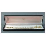 18 KT Gold over Sterling Silver Bracelet