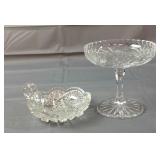 Pair of Glass candy dishes