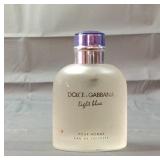 4.2 Oz. Dolce & Gabbana light blue cologne