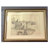 8X11" Farmhouse signed Drawing 8X11" Farmhouse signed Drawing