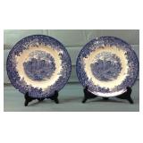 10" Romantic Blue Wedgwood Queen