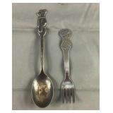Vintage Yogi Bear Spoon & Snoopy Fork Vintage Yogi Bear Spoon & Snoopy Fork