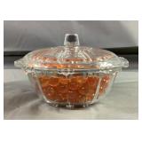 Glass Candy Jar W/ Marbles Glass Candy Jar W/ Marbles