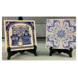 Blue & White Delft Tile & Craven Dunnill Tile