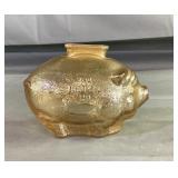 4.5" Glass Ohio Oil Piggy Bank 4.5" Glass Ohio Oil Piggy Bank