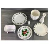 Assorted Lot of Milkglass Assorted Lot of Milkglass