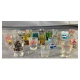 Assorted Lot of Shotglasses Assorted Lot of Shotglasses