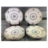 10.5" 6 Interface Independence Ironstone Plates 10.5" 6 Interface Independence Ironstone Plates