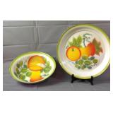 14" Metal Serving Tray & Bowl 14" Metal Serving Tray & Bowl