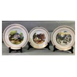 1995 Limited Edition Currier & Ives Plates 1995 Limited Edition Currier & Ives Plates
