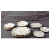 Approximately 17 Piece Holiday China Set