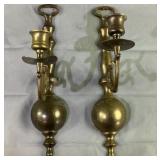 12" Brass Wall Hanging Candle Holders 12" Brass Wall Hanging Candle Holders