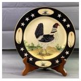 10" Rooster Decor Plate