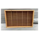 24X15" Wooden Cassette Tape Organizer 24X15" Wooden Cassette Tape Organizer