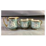 Krital Valaská Belá Teacups & Creamer Pitcher Krital Valaská Belá Teacups & Creamer Pitcher