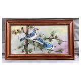 28X16" Blue Jay Canvas Painting