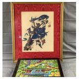 Bird & Plant Print & BlueJay Print Bird & Plant Print & BlueJay Print