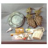 Assorted Misc. items cords & decor