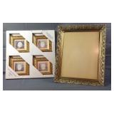 10X12" Picture Frame & 4 Piece Artwork set