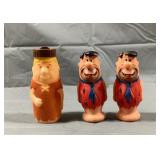 Vintage Plastic Flintstone Characters