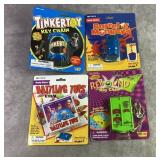 (4) novelty keychain games (4) novelty keychain games