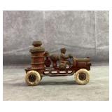 Vintage Cast iron fire engine