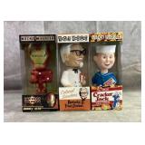 (3) Vintage wacky wobbler figures. (3) Vintage wacky wobbler figures.