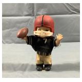 Vintage 6" Wind Up Football Player