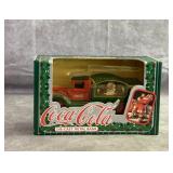 Vintage Coca Cola Diecast Truck coin bank