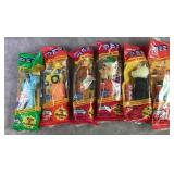 (6) pez candy dispensers w/ candy (6) pez candy dispensers w/ candy