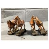 2 Antique Riding Horse Toys