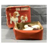 Vintage Dog Family Battery Op. w/BOX