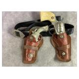 Vintage  Cowboy gun belt with Cap Guns