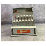 Vintage Merit, metal cash register Vintage Merit, metal cash register