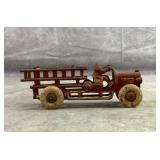 Vintage cast iron fire engine