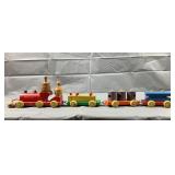 Vintage Playskool Wooden Train