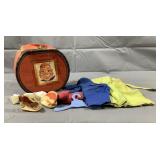 Vintage Walt Disney 8" Suitcase & Clothing Vintage Walt Disney 8" Suitcase & Clothing
