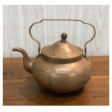 8" Hammered Copper Tea Pot