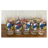 (10) 1983 Smurf Collector Glasses