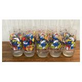 (10) 1983 Smurf Collector Glasses